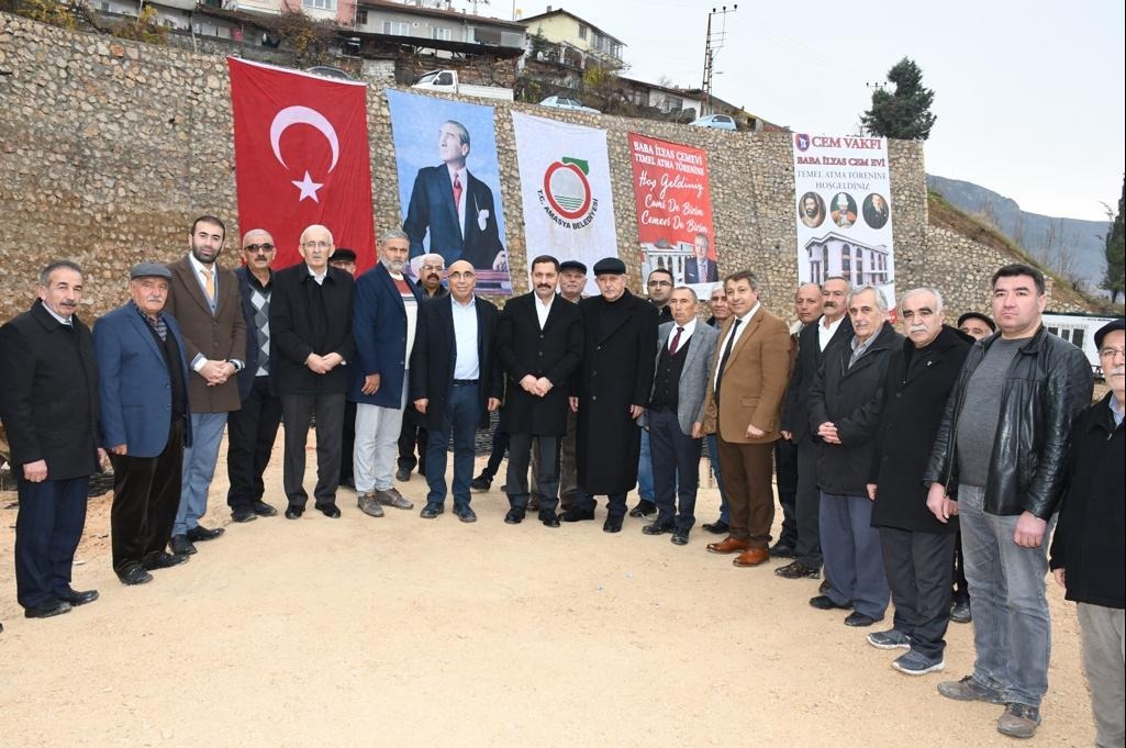 CEM VAKFI AMASYA ŞUBESİ BABA İLYAS CEMEVİ TEMEL ATMA TÖRENİ GERÇEKLEŞTİ