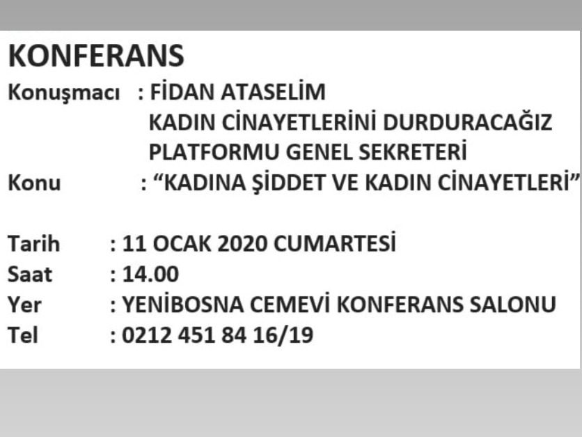 CUMARTESİ KONFERANSLARI