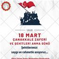 "18 MART ÇANAKKALE ZAFERİ " KUTLU OLSUN