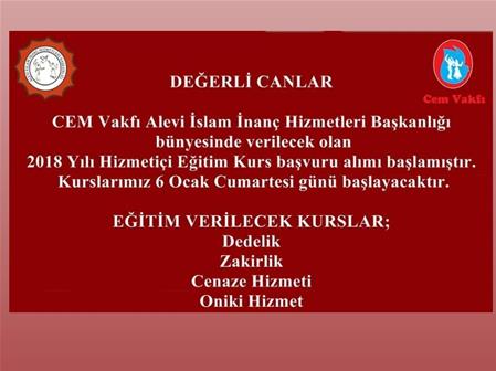 HİZMET İÇİ KURS KAYITLARIMIZ DEVAM ETMEKTEDİR